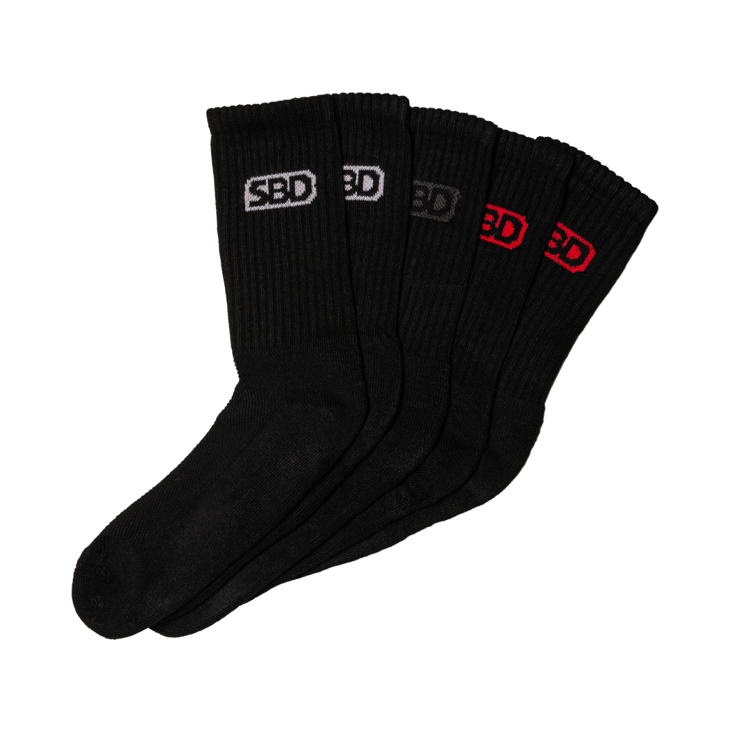 SBD Crew Socks Multipacks (Black)