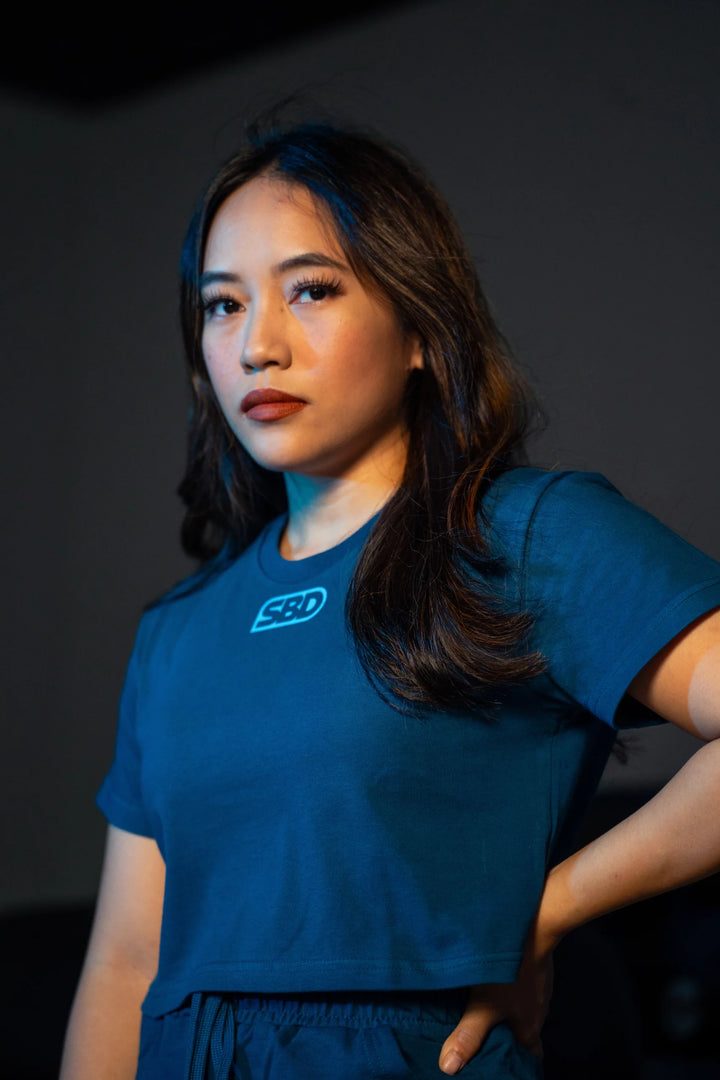 Reflect Teal Crop-top