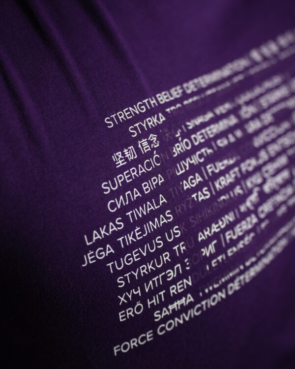 Aspire Purple Brand T-Shirt - Image 5