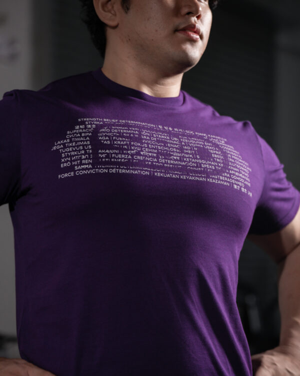 Aspire Purple Brand T-Shirt - Image 4