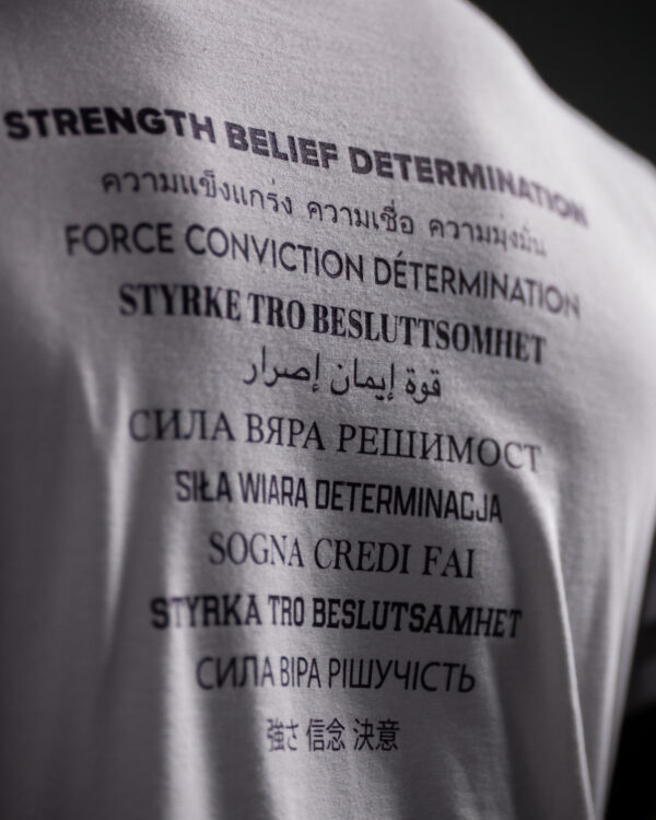 Aspire Off White Brand  T-Shirt - Image 4